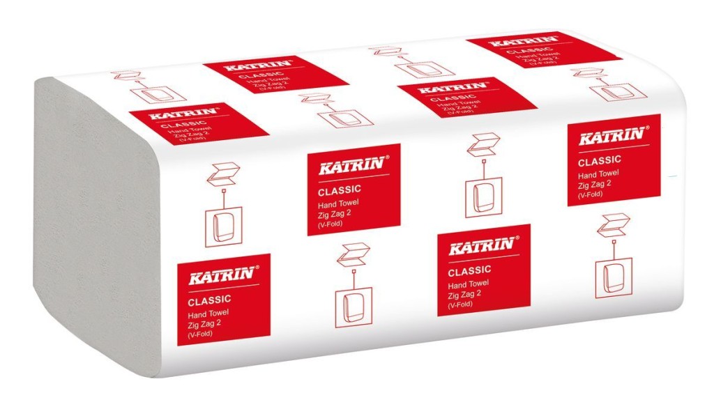 Papierové skladané uteráky Katrin 35298 biele Handy Pack
