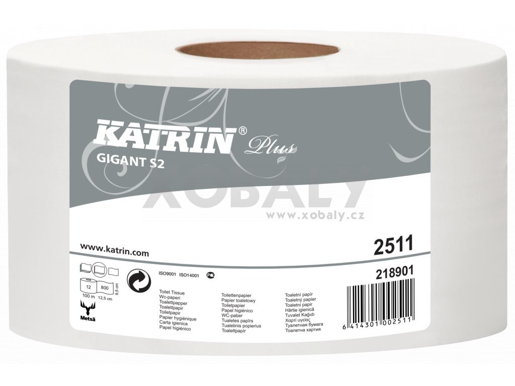 Toaletný papier jumbo KATRIN PLUS GIGANT S2 č.2511
